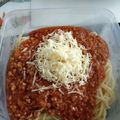 Cooksnap dari Corina Anggraeni untuk resep Spaghetti La Fonte Saus Bolognese