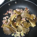 El cooksnap de Salvador Moreno cuando hizo Setas de cardo con bacon.