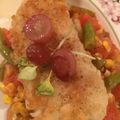 swimmerjs's cooksnap of when they made Pan Seared Cod w Vegies.