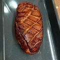 El cooksnap de F Mateo cuando hizo Magret de pato con foie y miel.