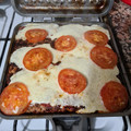 El cooksnap de Morocha Sabinera cuando hizo Pan de carne a la pizza en la Flip Nori.