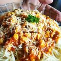 Cooksnap dari Leony Agmanda untuk resep Simple Spaghetti Bolognese with Green Tomatoes