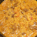 El cooksnap de emi llovell cuando hizo Arroz meloso con pavo y langostinos.