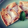 Christina Hoos's cooksnap of when they made Süßer Flammkuchen mit Apfel.