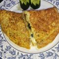 Bushra Mazhar's cooksnap of when they made Chicken cheese omelet.