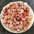 El cooksnap de Mari Carmen cuando hizo Pulpo a la gallega con pimentón.