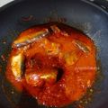 Cooksnap Azyyati Zakaria semasa beliau membuat Sardin Kimchi.