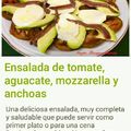 El cooksnap de Pilar Vaca Lázaro cuando hizo Ensalada de tomate, aguacate, mozzarella y anchoas.