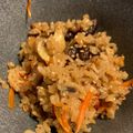 Naomi's cooksnap of when they made Rice seasoned with soy sauce and boiled with chicken and savory vegetables.
