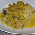 El cooksnap de Miriam cuando hizo Merluza con salsa bercy con thermomix.