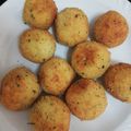 El cooksnap de anabel cuando hizo Bolitas de papa con jamón, jalapeño y queso.