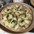 El cooksnap de Gustavo cuando hizo Masa para pizza de harina integral.