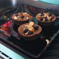El cooksnap de danu cuando hizo Muffin de banana y granola. Fit y light.