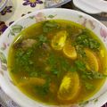 Cooksnap Inaz Sa’ad semasa beliau membuat Sup Kambing Sedap.