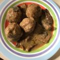 El cooksnap de Vanessa Muñoz Pineda cuando hizo Albóndigas con salsa de setas.