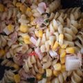 El cooksnap de Melissa Picon cuando hizo Fideos Cremosos con Atún y Choclo.