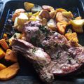 El cooksnap de Claudia Olivero cuando hizo Vacío al horno acompañado con ancos y papas fácil y aromático.
