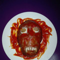 El cooksnap de Francisco Farraces cuando hizo Cabeza sangrienta halloween.