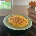 El cooksnap de Laura Peris cuando hizo Tortilla de calabacín, cebolla y queso.