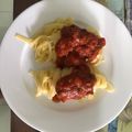 Cooksnap của Hân Ngô khi họ làm theo món Mì ý cấp tốc (không thịt)