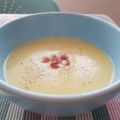 El cooksnap de Cristina Aymar Bru cuando hizo Crema de puerro y pera con jamón. (Thermomix).