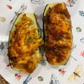 El cooksnap de poramoralhambre cuando hizo Calabacitas rellenas de quinoa y pollo.