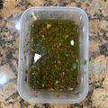 El cooksnap de Sommelier del Asado cuando hizo Chimichurri.