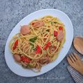 Cooksnap dari Diana Nurjanah untuk resep 145. Garlic Sausage Pasta