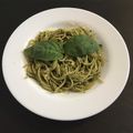 El cooksnap de Cynthia Duarte Luengo cuando hizo Tallarines al pesto con nueces.