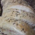 El cooksnap de Esteliita Trillo cuando hizo Pan casero relleno con jamón y queso.