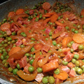 El cooksnap de Maurice Colmener cuando hizo Guisantes con jamón.