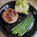 Laura's cooksnap of when they made low calorie Ranch cheddar turkey burgers.
