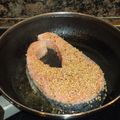 El cooksnap de carme castillo cuando hizo Salmón al Sésamo.
