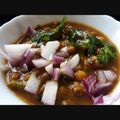 Rakhi Gupta का कुकस्नैप जब उन्होंने मटर चाट (matar chaat recipe in Hindi) बनाया था।