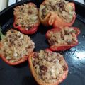 El cooksnap de Vanesa cuando hizo Morrón relleno de carne y queso.