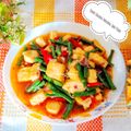 Cooksnap dari Lanjarsih/Mama Fifian ( MasakanRumahan) untuk resep Tumis Kacang Panjang Tahu Pedas