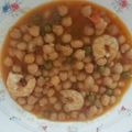 El cooksnap de yayita cuando hizo Garbanzos con langostinos.