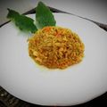 El cooksnap de Zaida TC @alquimiasfood cuando hizo Biryani (arroz con especias y verdura).