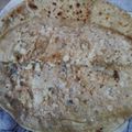 Isha Ahmed Rajput's cooksnap of when they made Mazaydaaar Aloo ka paratha.