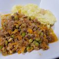 Becky's cooksnap of when they made Scottish Mince 'n Tatties!.