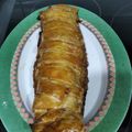 El cooksnap de C cuando hizo Trenza de hojaldre con foie, puerros y calabacín.