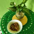 Cooksnap Hanis Jefferson semasa beliau membuat Kentang Sambal Tempoyak Simple.