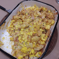 El cooksnap de Liliana cuando hizo Papas fritas con salsa cheddar y verdeo.
