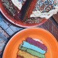 El cooksnap de meugere cuando hizo Torta Arco Iris.