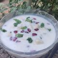 Beena Radia's cooksnap of when they made રો બનાના અને દાડમ નું રાઇતું (Raw Banana Pomegranate Raita Recipe In Gujarati).