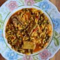 El cooksnap de Nai Pi cuando hizo Fideos con costillas al vino tinto.