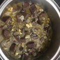 El cooksnap de Malagueña salerosa cuando hizo Sangre de pollo encebollada.