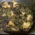 Wajiha Zafar's cooksnap of when they made Aloo Palak Maithe.
