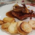 El cooksnap de Andrea Neme cuando hizo Solomillo con salsa agridulce de naranja 🍊.