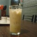 El cooksnap de Cata cuando hizo Batido de manzana y naranja.